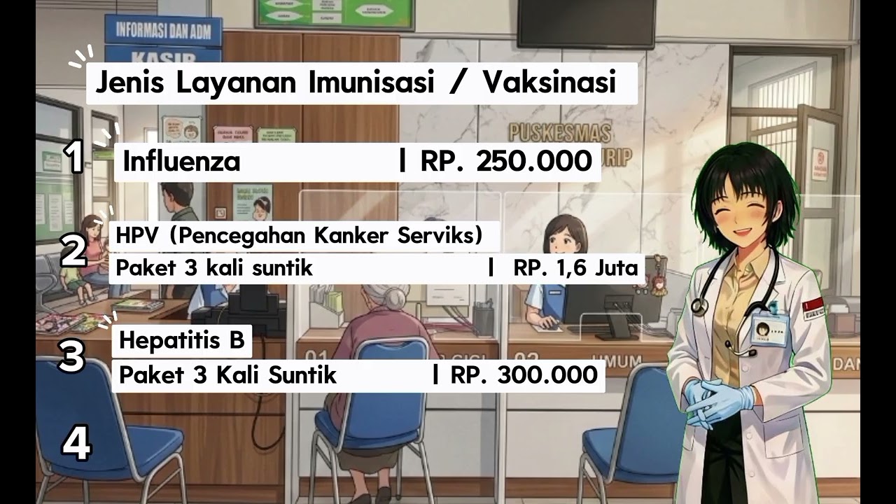 Animasi Pelayanan Imunisasi/Vaksinasi PKM Sangkanhurip