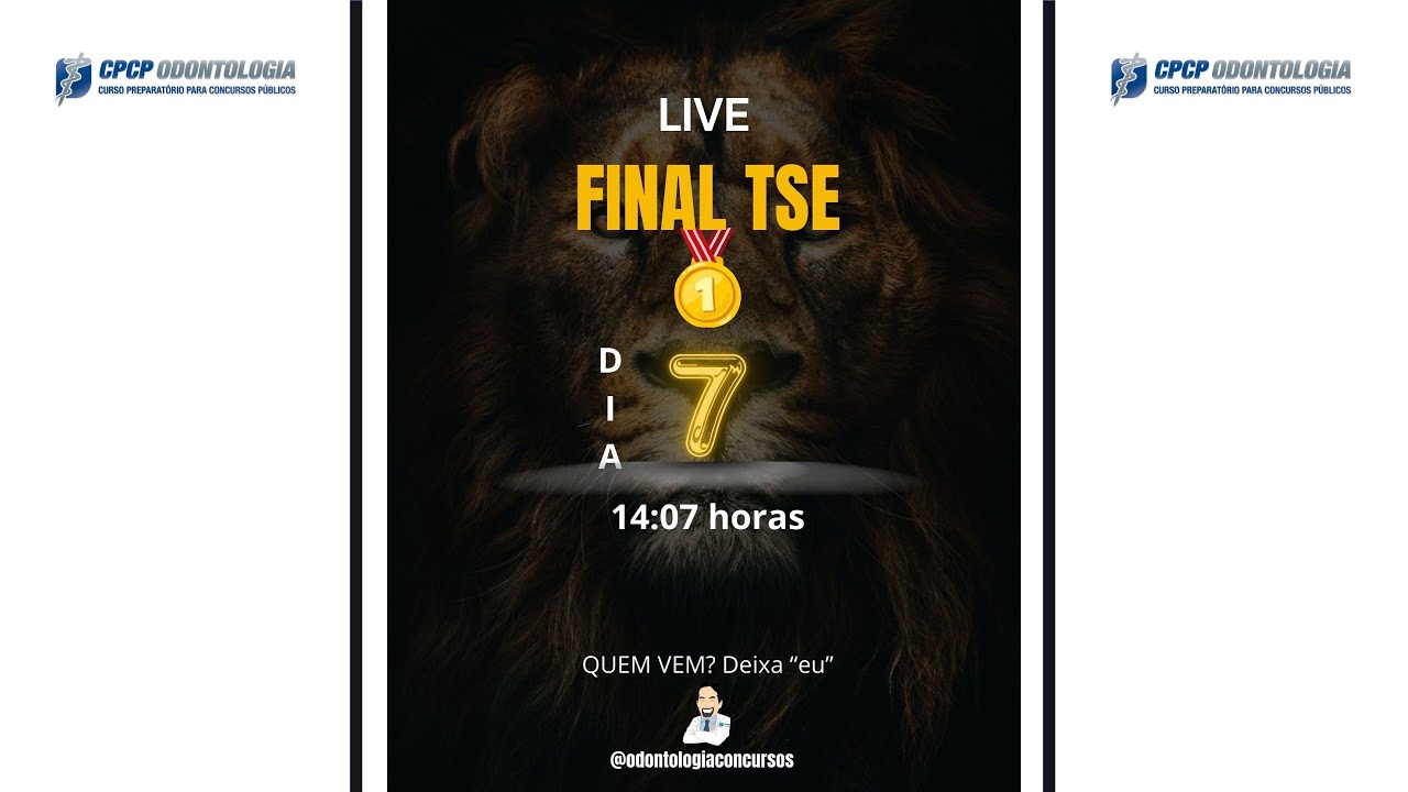 LIVE TSE CEBRASPE - 07/12 - 14:07 horas