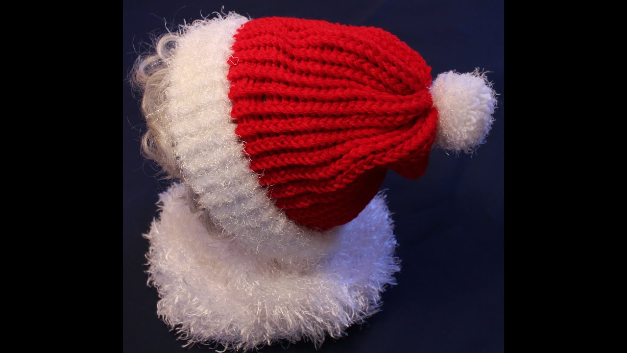 Knitting Loom Santa's Hat
