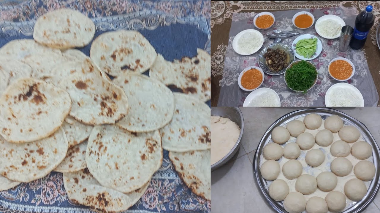روتين بسيط ❤️👍 ماكو أطيب من خبز البيت 😋🫓 
