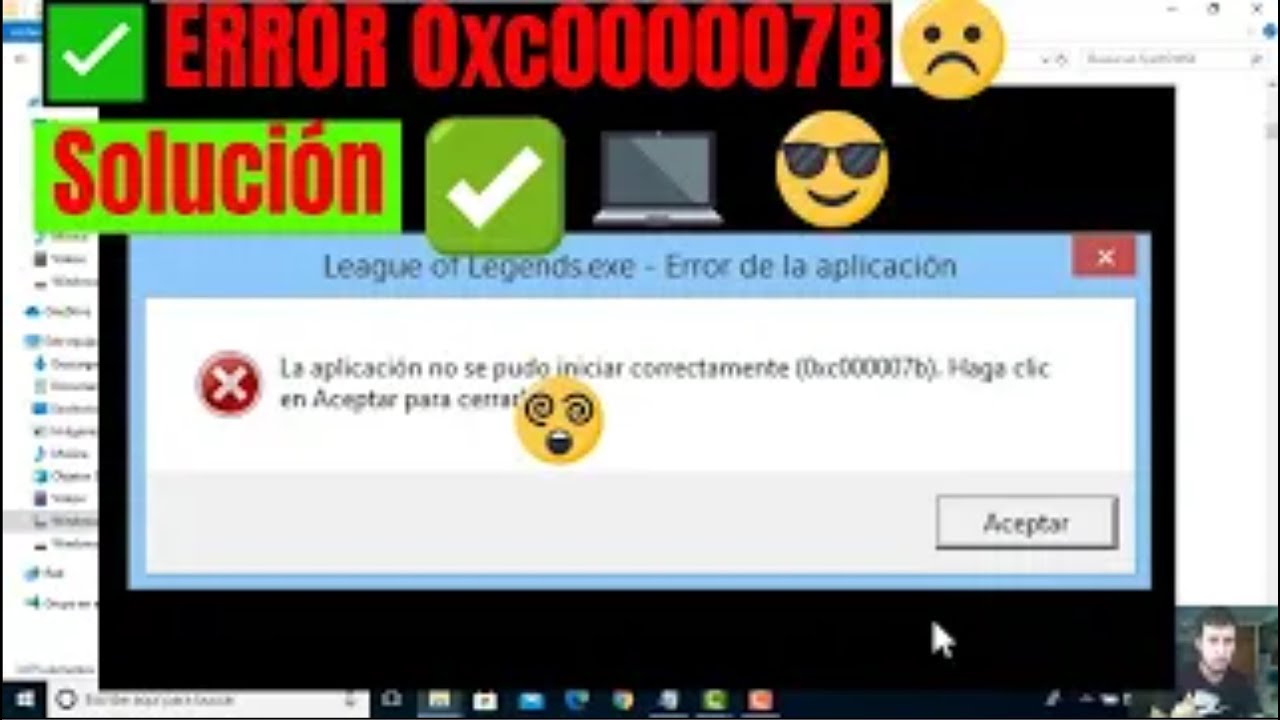 ✅ ERROR 0xc000007B   Soluci&oacute;n definitiva MUY F&Aacute;CIL Windows 10 8 7 11 tutorial en Espa&ntilde;ol