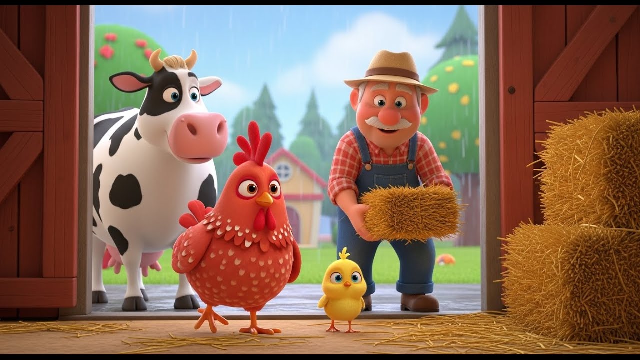 Old MacDonald Had A Farm 🚜 Storm & Rainbow Song! 🌈 Kids Nursery Rhymes & Animal Adventure