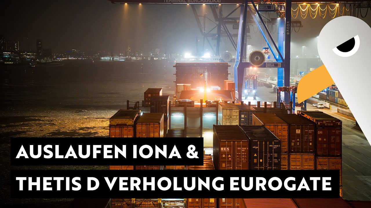 Live vom Containerschiff: Verholen zum Eurogate mit Thetis D 🛳️ Auslaufen und Sail Away IONA