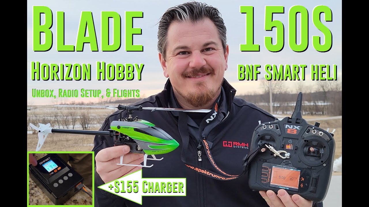Blade - 150S - BNF Heli - Unbox, Radio Setup, & Maiden Flight + S155 Charger Review!!!