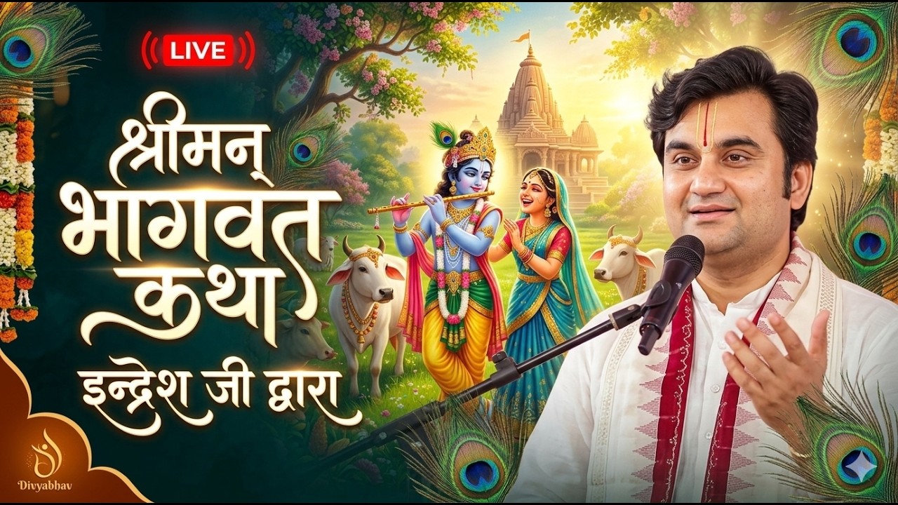 LIVE 🔴Shrimad Bhagwat Katha Live | Pujya Shri Indresh Ji Maharaj