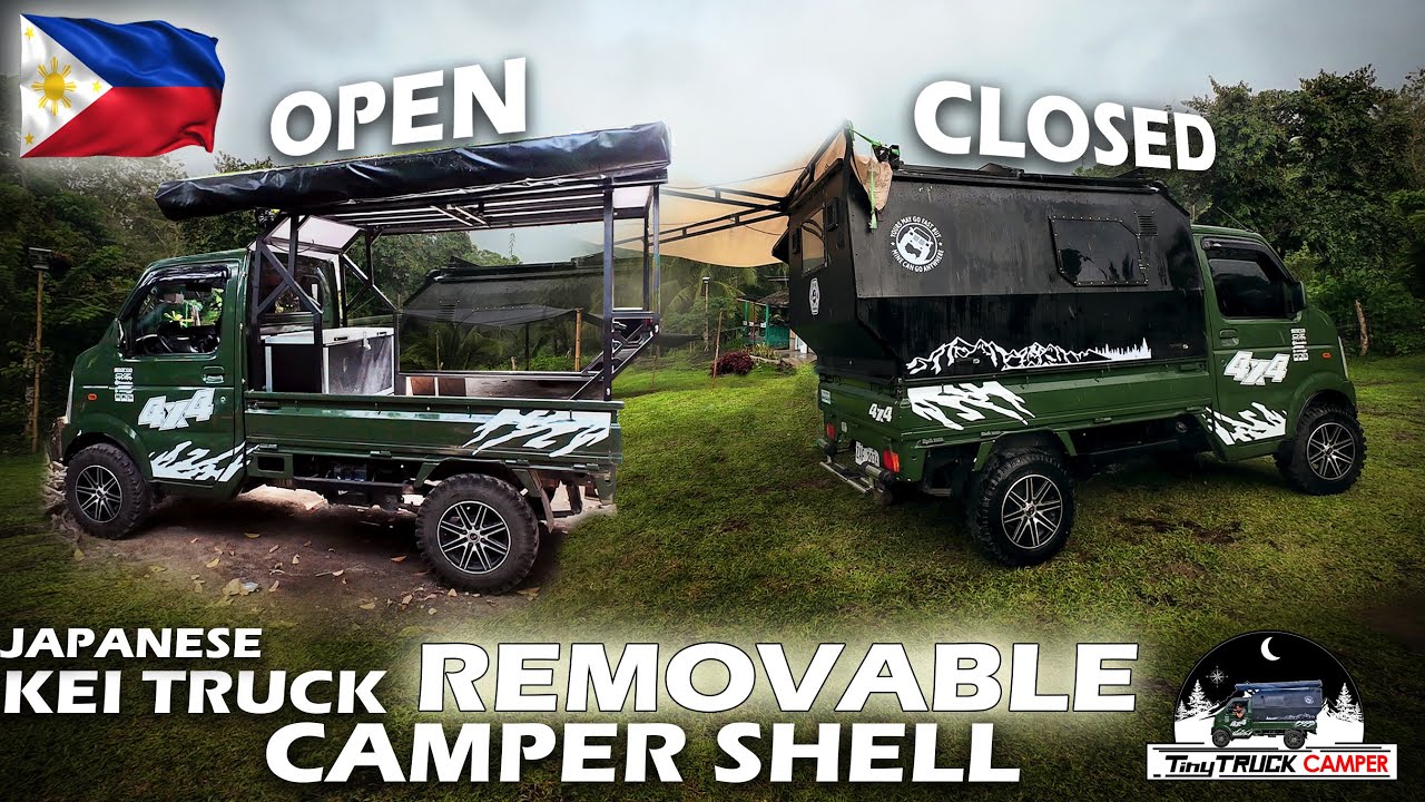 TINY TRUCK CAMPER- Removable Camper Shell - JAPANESE K-TRUCK