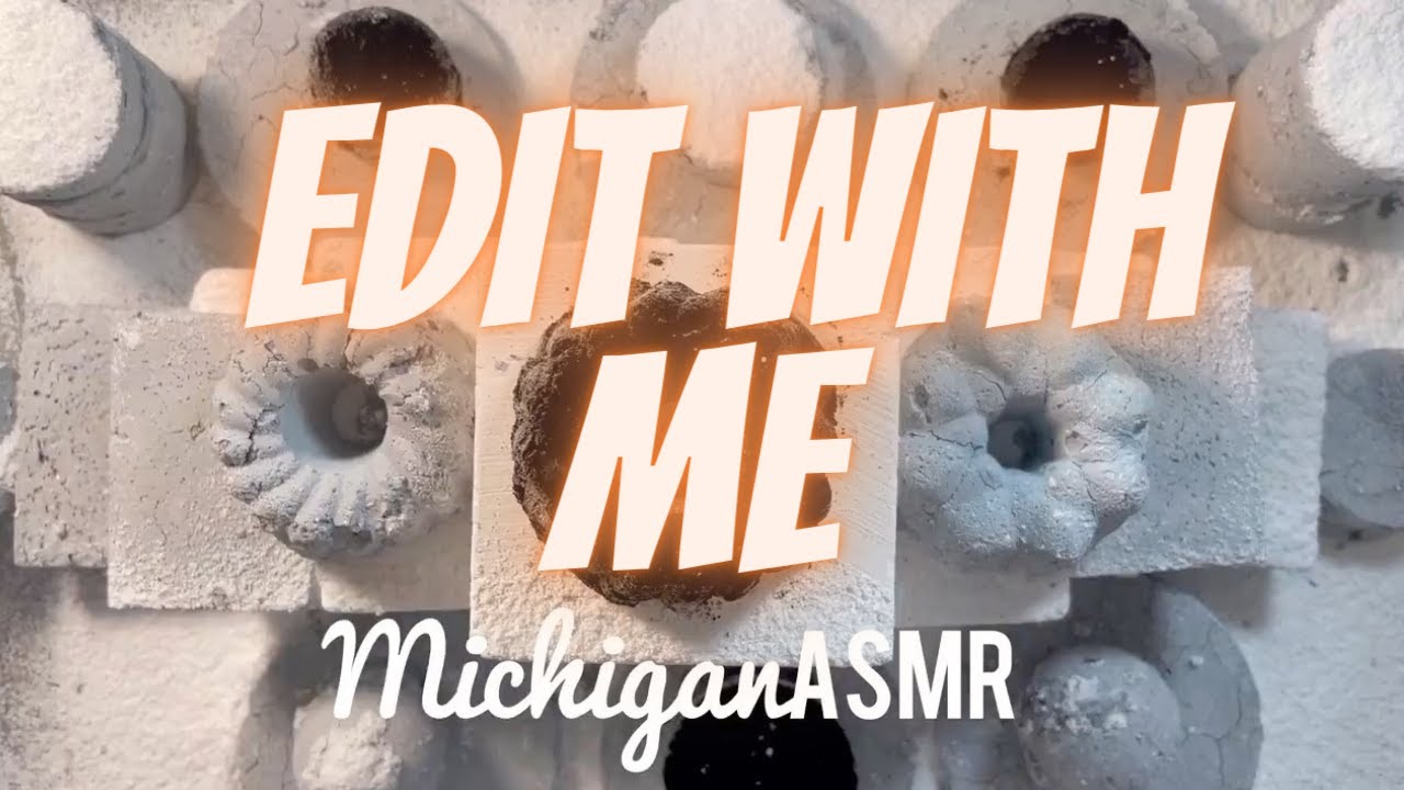 MORE ASMR EDITS| EDIT WITH ME *no talking* w/ rain sounds (finished edit at the end)| Michigan ASMR