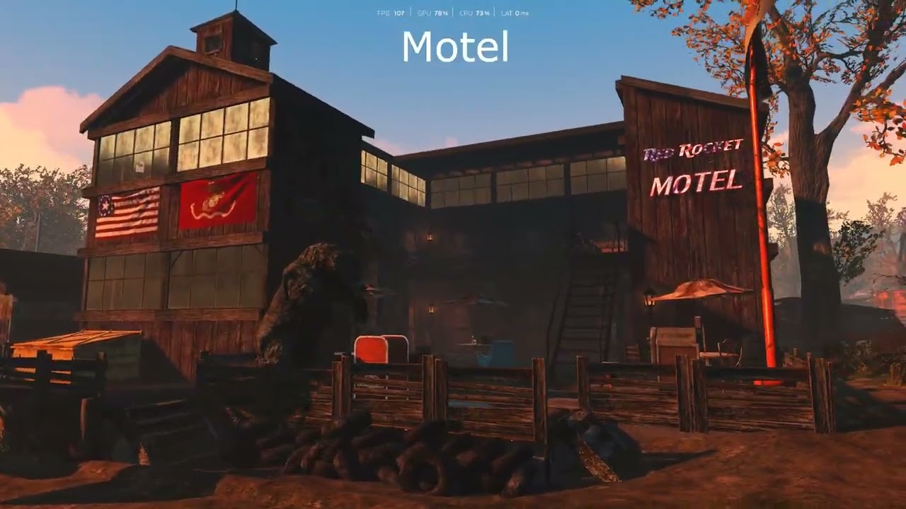 Fallout 4 - Building at Nuka World Red Rocket - Walkthrough Version #1