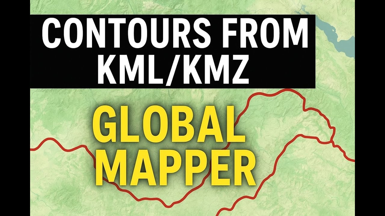 Global Mapper Tutorial: Create Contours from KML/KMZ File 🌍tours from KML KMZ