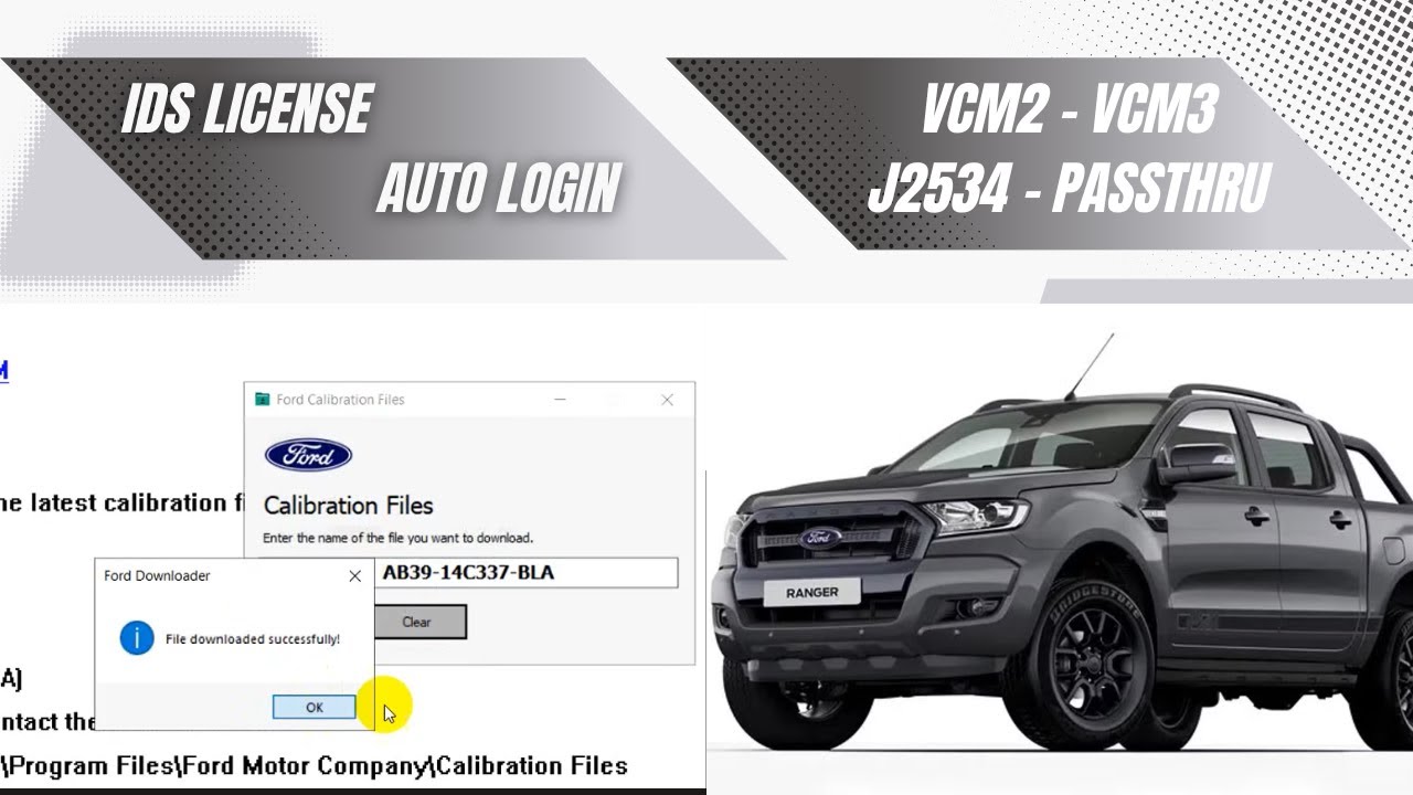 Programming TCM Ford Ranger - IDS Ford V132.04 ( Auto Login )