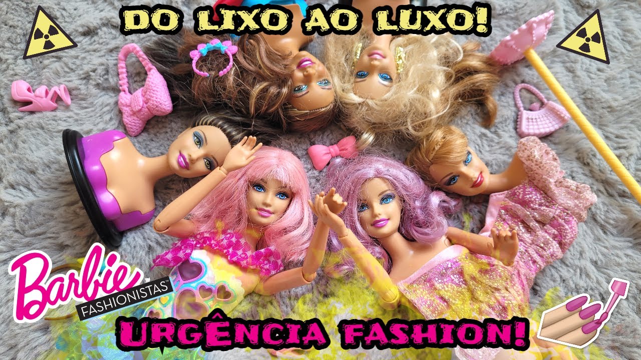 Transformação Makeover Barbies Fashionista Swappin Styles + In the Spotlight do lixo ao luxo