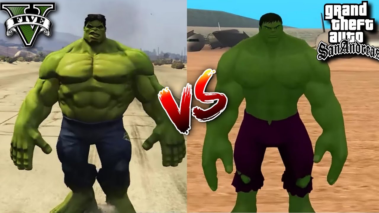GTA 5 HULK VS GTA SAN ANDREAS HULK - WHO IS BEST?