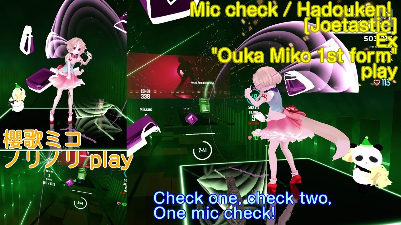 [BeatSaber]  Mic check / Hadouken!  [mapped by Joetastic] Ex
