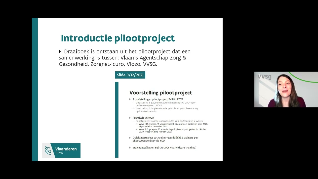 Webinar Draaiboek BelRAI LTCF en ervaringen pilootprojecten - 2 juni 2022