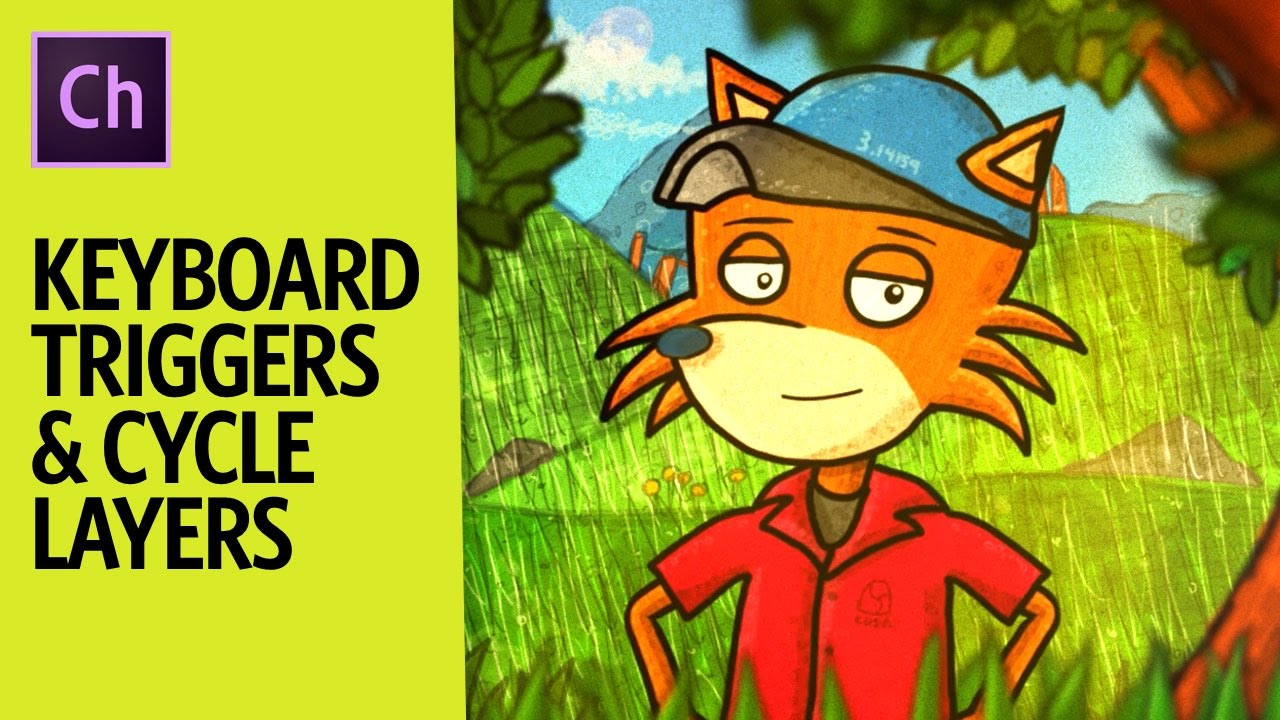 Клавиатурные триггеры и циклические слои — АРХИВИРОВАНО (Руководство по Adobe Character Animator)