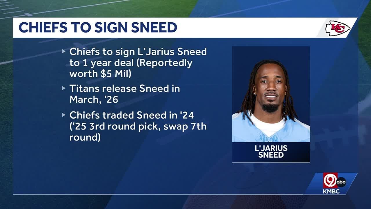 Report: Chiefs, cornerback L'Jarius Sneed reunite on one-year deal