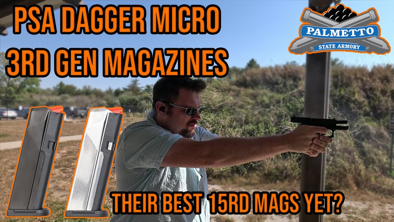 Магазины третьего поколения Dagger Micro на 15 патронов от PSA для Glock 43x/48 | Наконец-то испр...