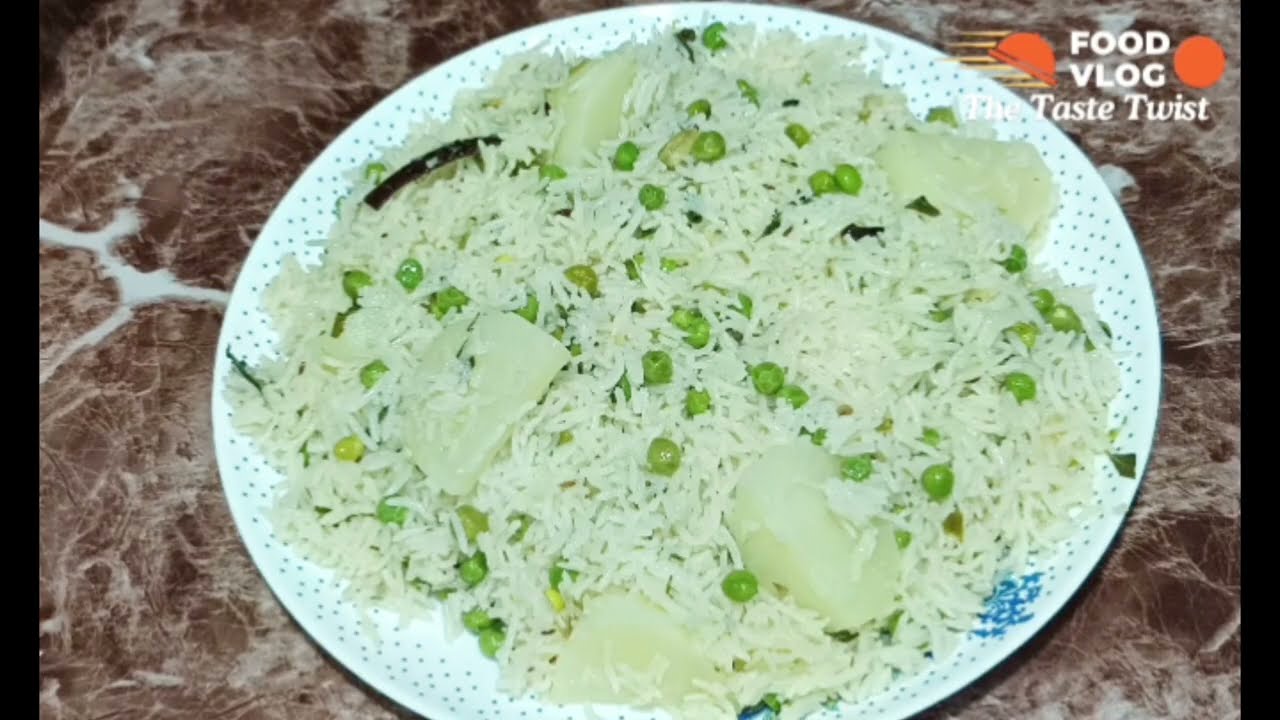 Aloo Matar Pulao Recipe | Easy One Pot Veg Pulao | Potato Peas Rice | Indian Veg Rice