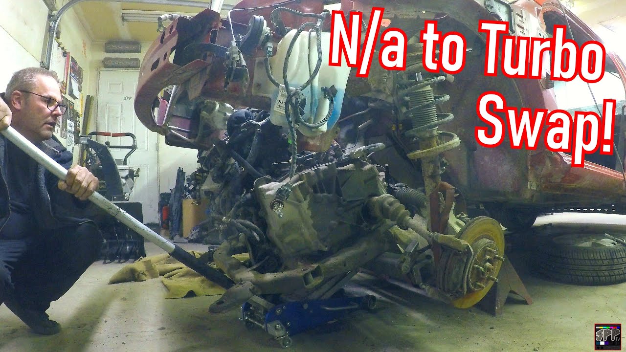 Dropping an Engine Sub Frame WITHOUT A LIFT | N/A Cobalt Junk Motor Removed (LNF 2.0 Turbo Swap)