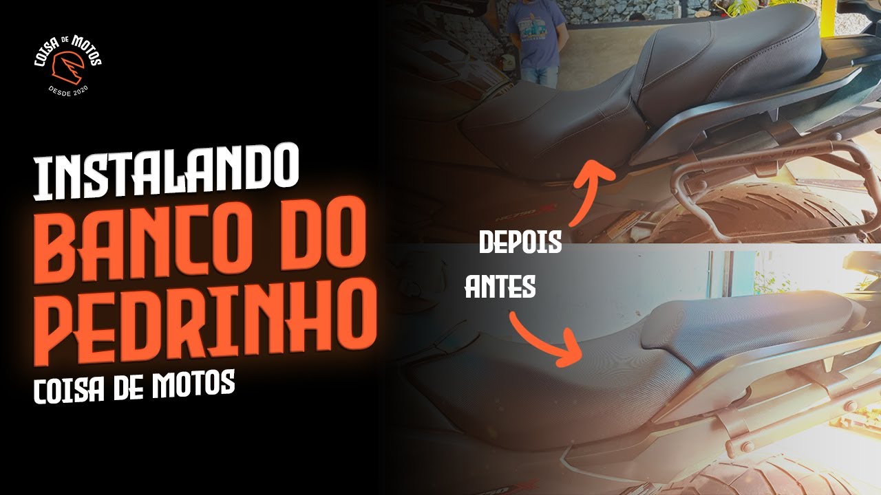 [MINHAS IMPRESSÕES] INSTALAÇÃO DO BANCO CONFORT DO PEDRINHO NA NC 750X