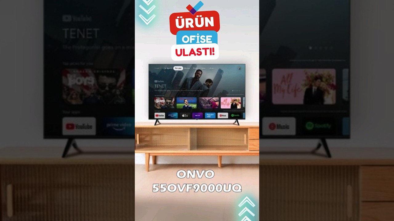 Onvo 55OVF9000UQ QLED TV Test İ&ccedil;in Ofisimizde! #televizyon #tvinceleme #onvoqled #bilin&ccedil;lit&uuml;ketici