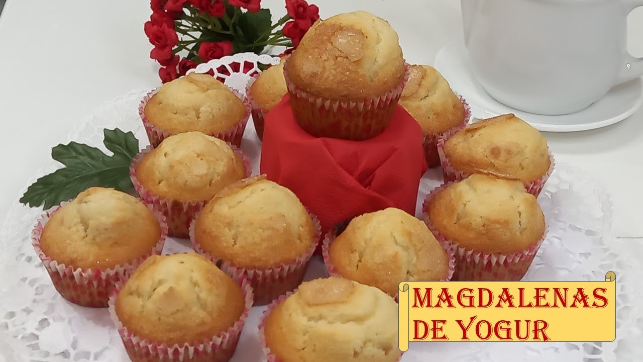 MAGDALENAS de YOGUR con COPETE en Monsieur Cuisine Connect/ Plus/ Thermomix/ Mambo