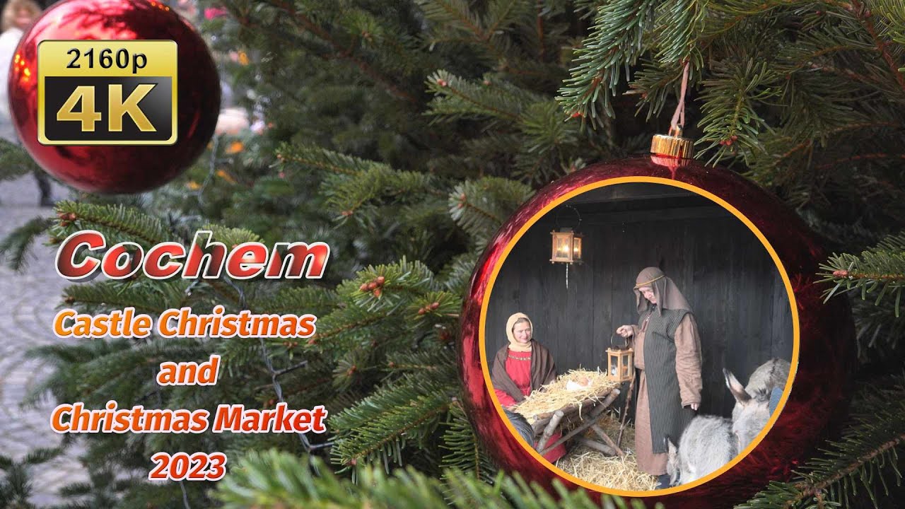 Cochem,  Castle Christmas and Christmas Market 2023 - Germany 4k Travel Channel