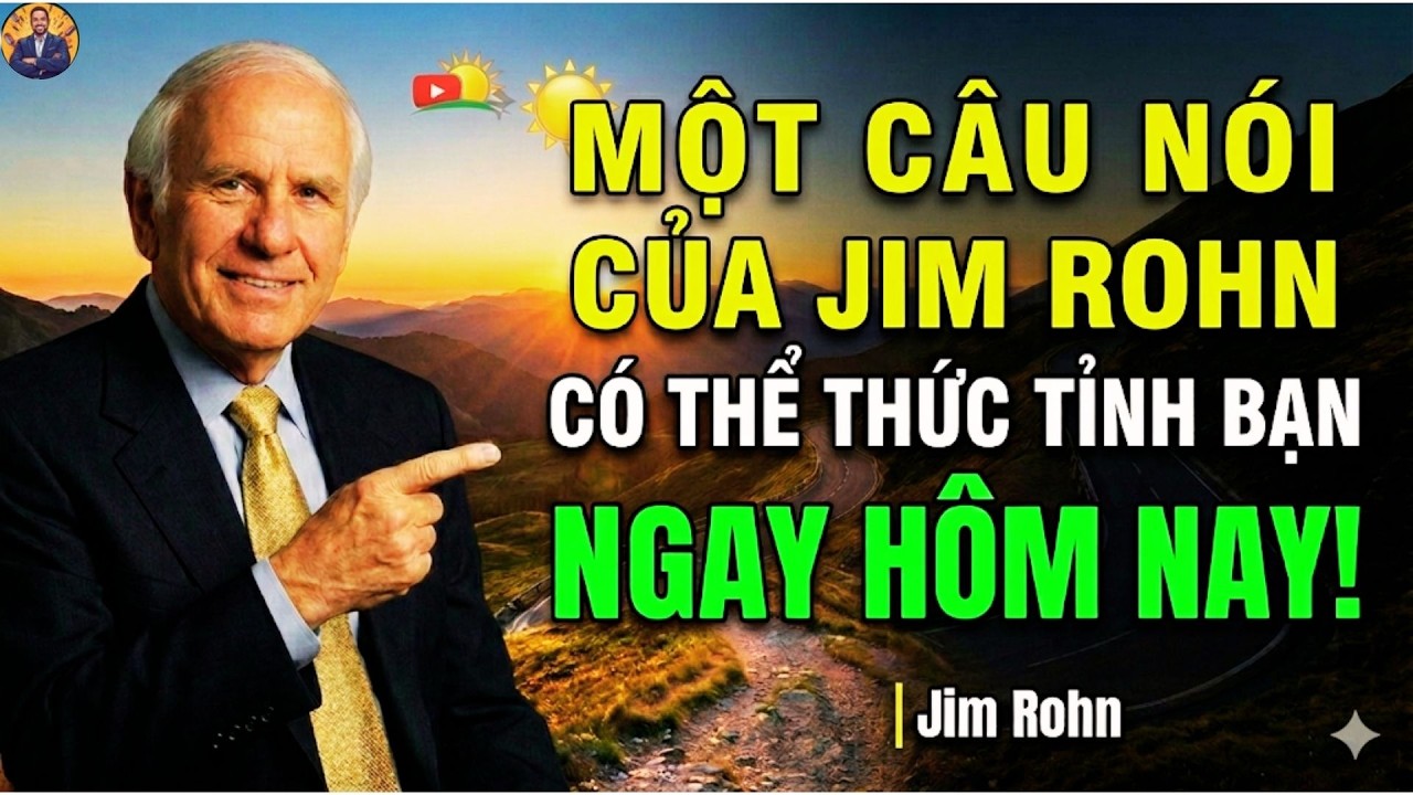 Một Câu Nói Của Jim Rohn Có Thể Thức Tỉnh Bạn Ngay Hôm Nay!