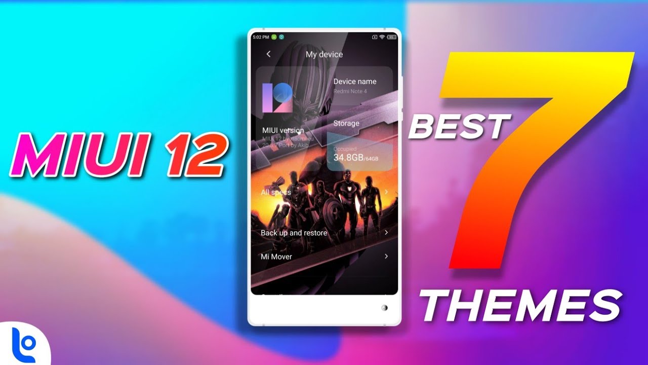 MIUI 12 - Best 7 MIUI Themes for All Xiaomi | Avengers, realme and cool MIUI 12 themes