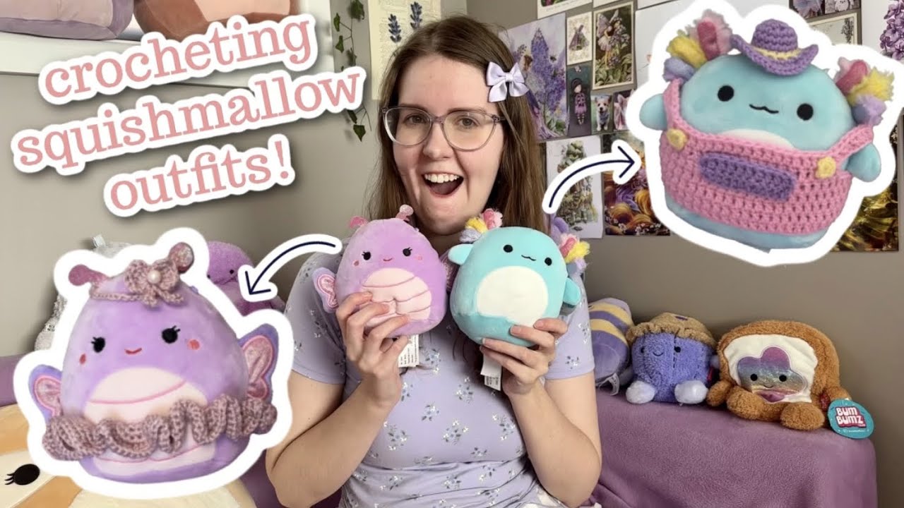 Crocheting Outfits for my Squishmallows!