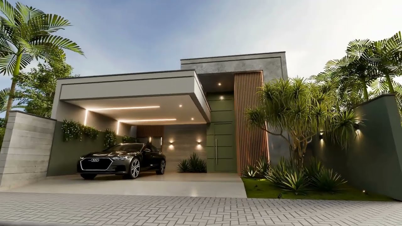 PROJETO PRONTO - CASA T&Eacute;RREA MODERNA (MPR 1007)  #multiprojetos #plantapronta #projetopronto #news