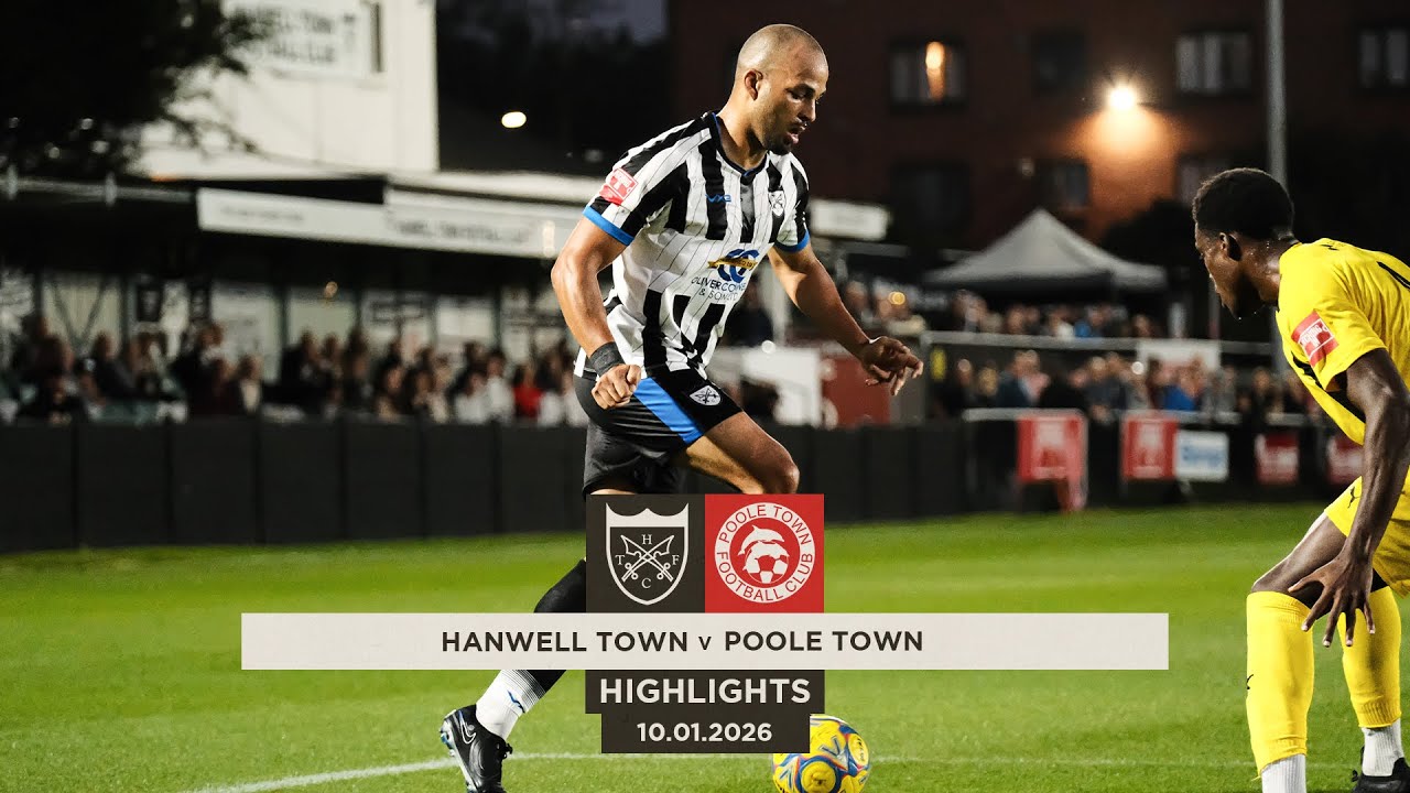 DRAWING WITH THE DOLPHINS  - Hanwell Town v Poole Town - Highlights
