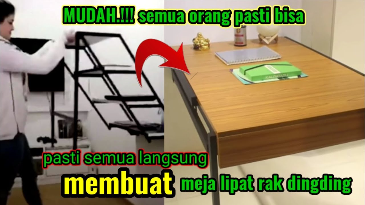 CARA MEMBUAT MEJA LIPAT RAK DINGDING