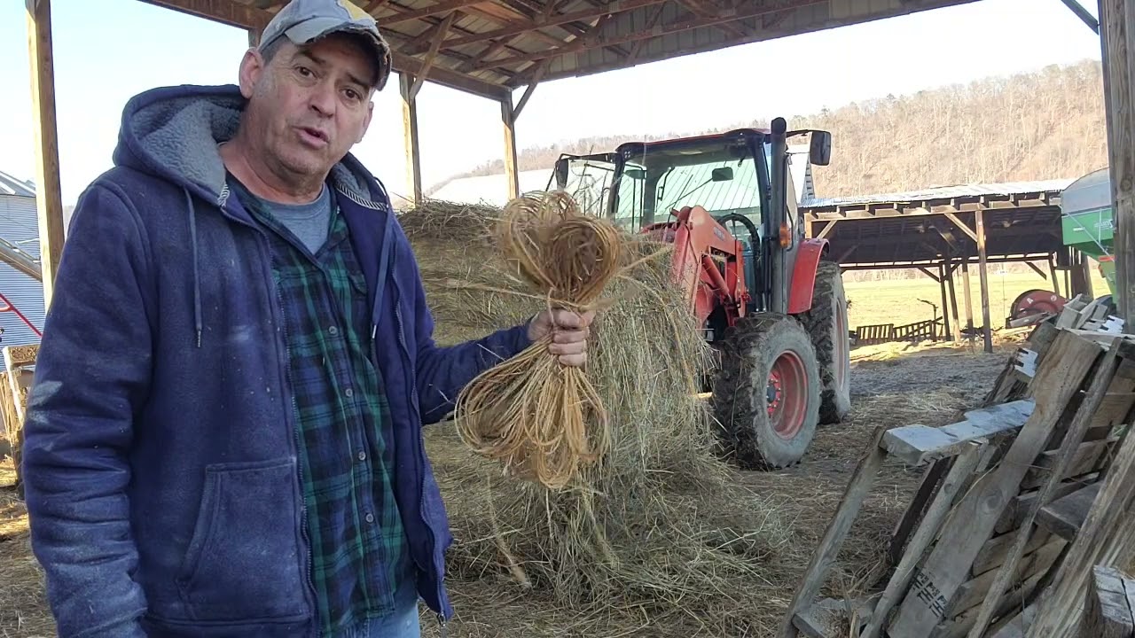 Net wrap verses string tied hay bales