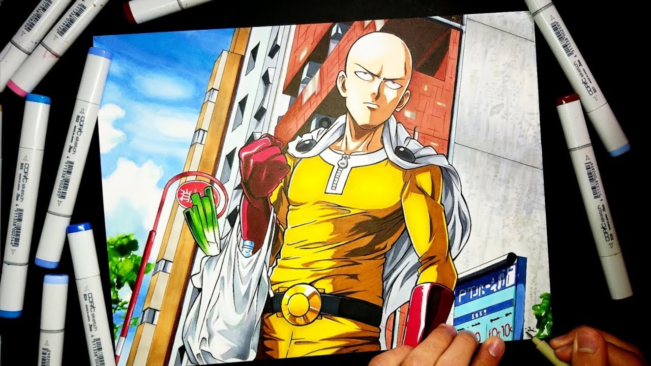 ONE PUNCH MAN! (Saitama) | ZainArtz | Speed Drawing