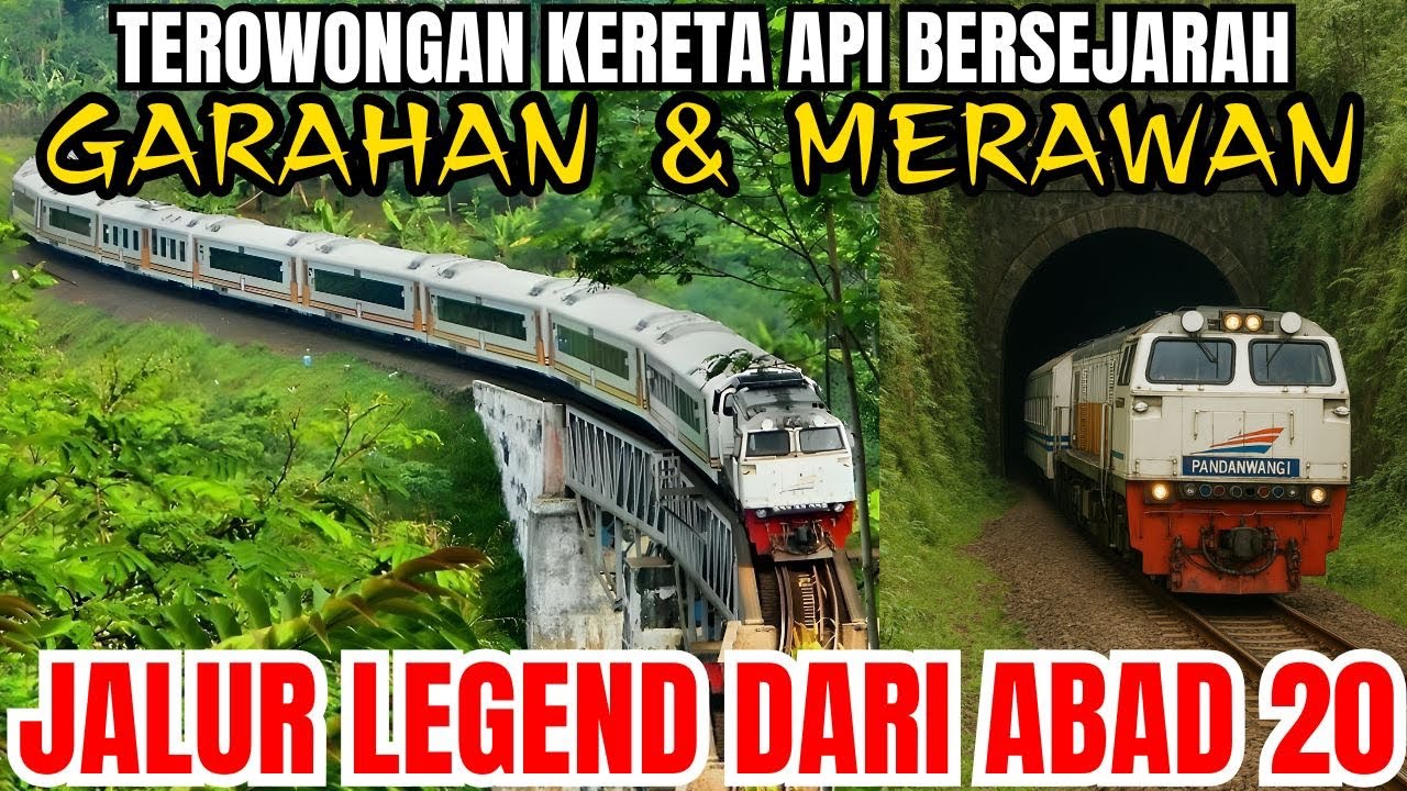🛑‼️Naik Kereta Api Pandanwangi melewati Terowongan Mrawan ⚠️