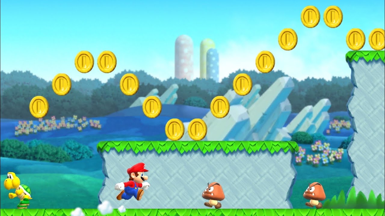 Super Mario Run: World 1-1 All Coins