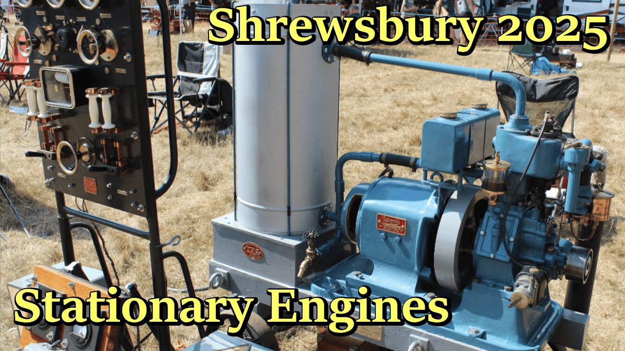 Stationary Engines At Shrewsbury Steam Rally 2025