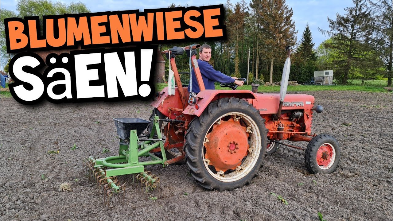 Funktioniert der Eigenbau-Streuer? | Blumenwiese säen | Mc Cormick D430 | ATV Streuer | Mr. Moto