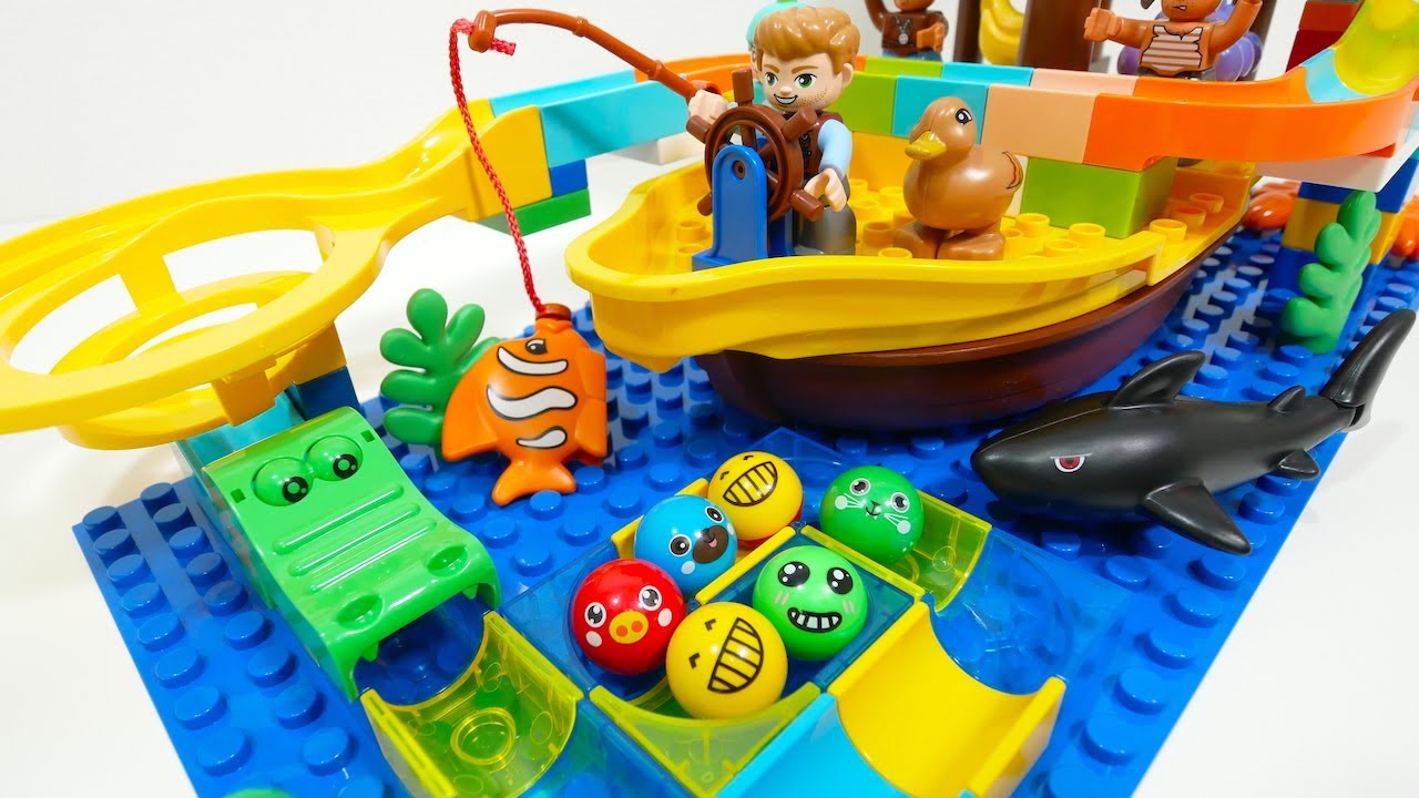 Satisfying Building Block coaster ☆ Marble Run ASMR Pirates course