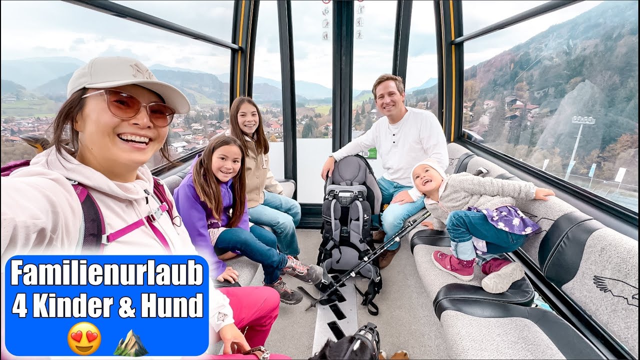 Urlaub mit 4 Kindern & Hund 😍 Gondel fahren & wandern Alpen! Familien VLOG Mamiseelen