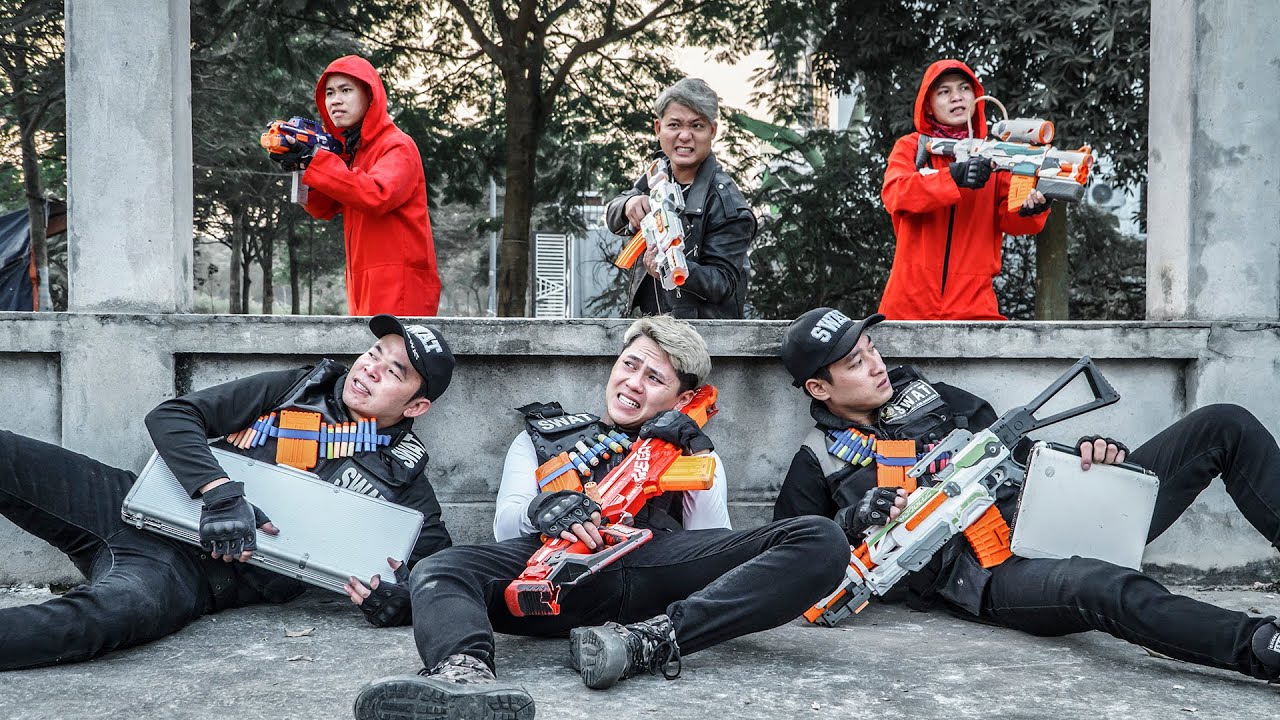 LTT Game Nerf War : 60 Minutes Nerf War | COUPLE SEAL X Nerf Guns Fight Crime Mr Zero