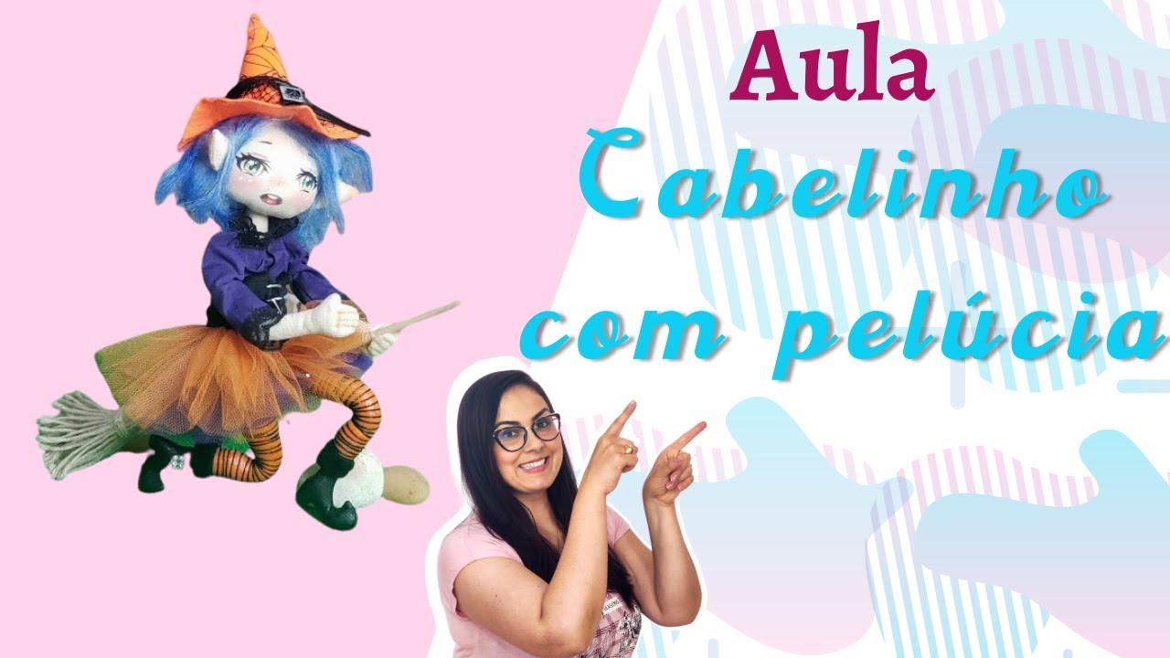 Faça um Cabelo de Boneca usando Pelúcia