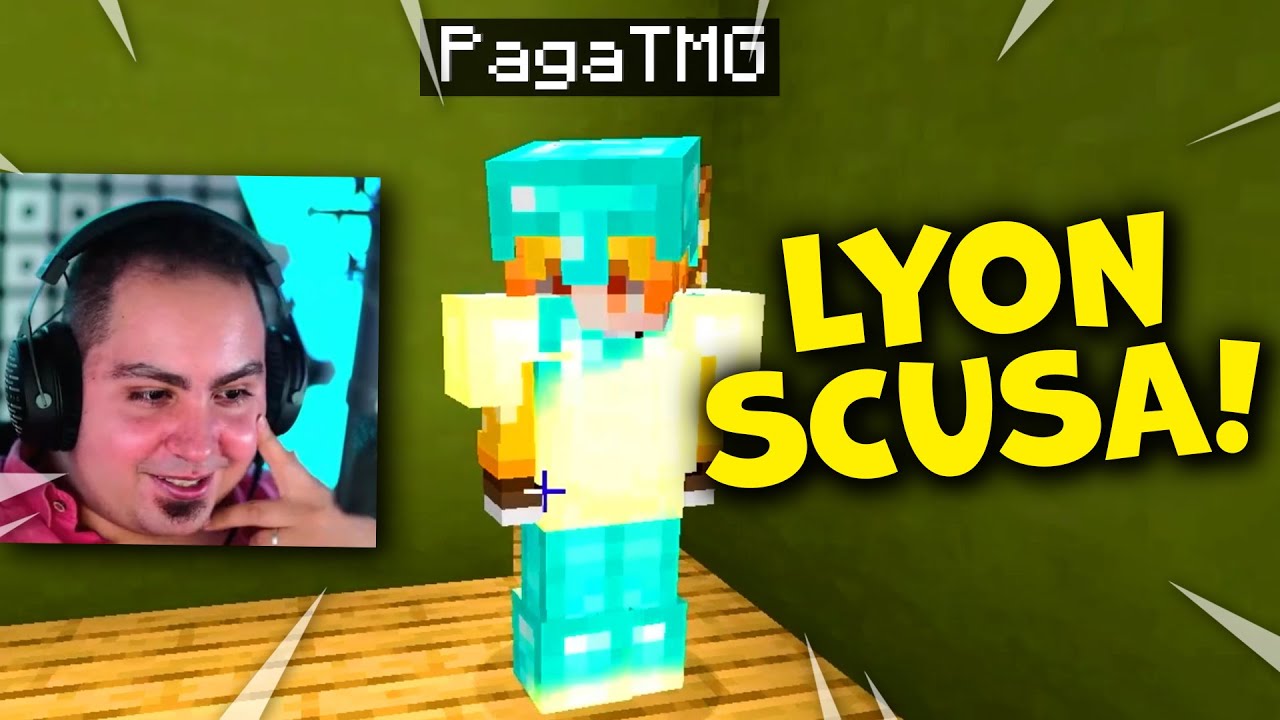 PAGA PIANGE IN LIVE PER AVER TRADITO LYON SU MINECRAFT!!