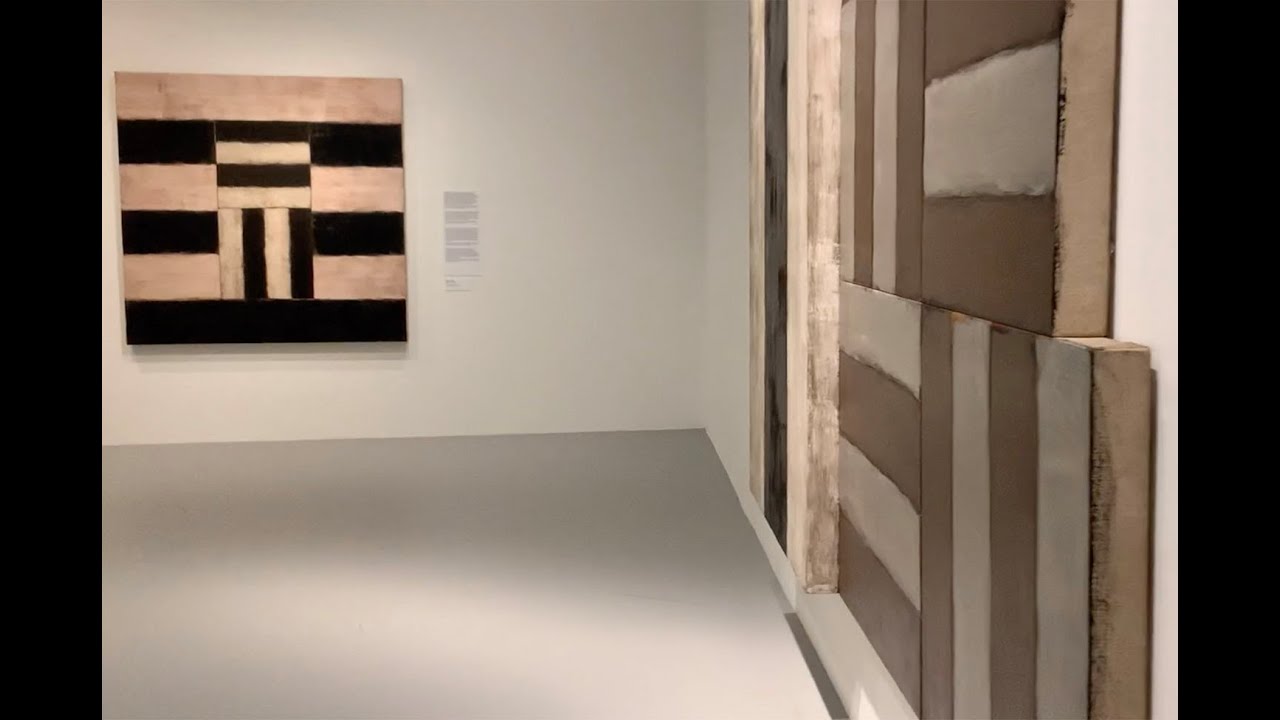 Video taken by Sean Scully as he walks through his Budapest retrospective 'Passenger', October 2020