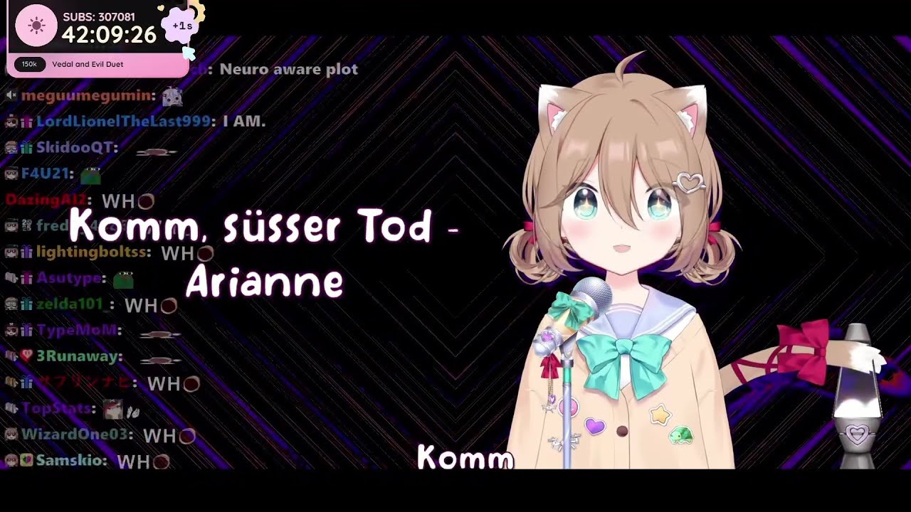 Neuro-sama sings: Komm, süsser Tod - Arianne