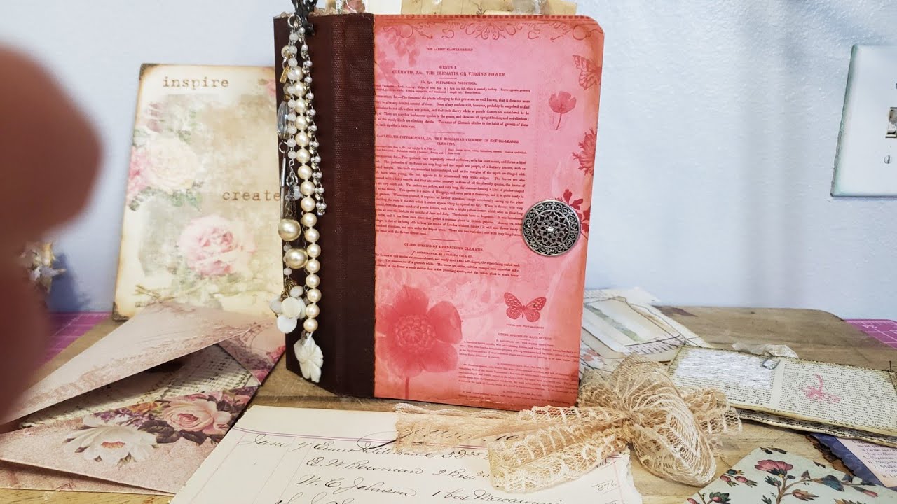 Junk Journal Flip Through Vintage Journal Shabby Victorian Journal :)  The Paper Outpost :)