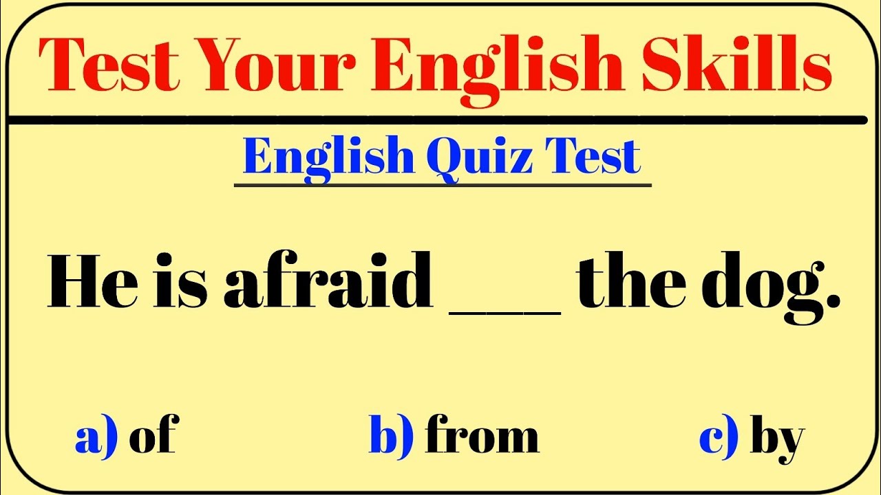 Mixed English Grammar Test 🌟 Test your English Skills 