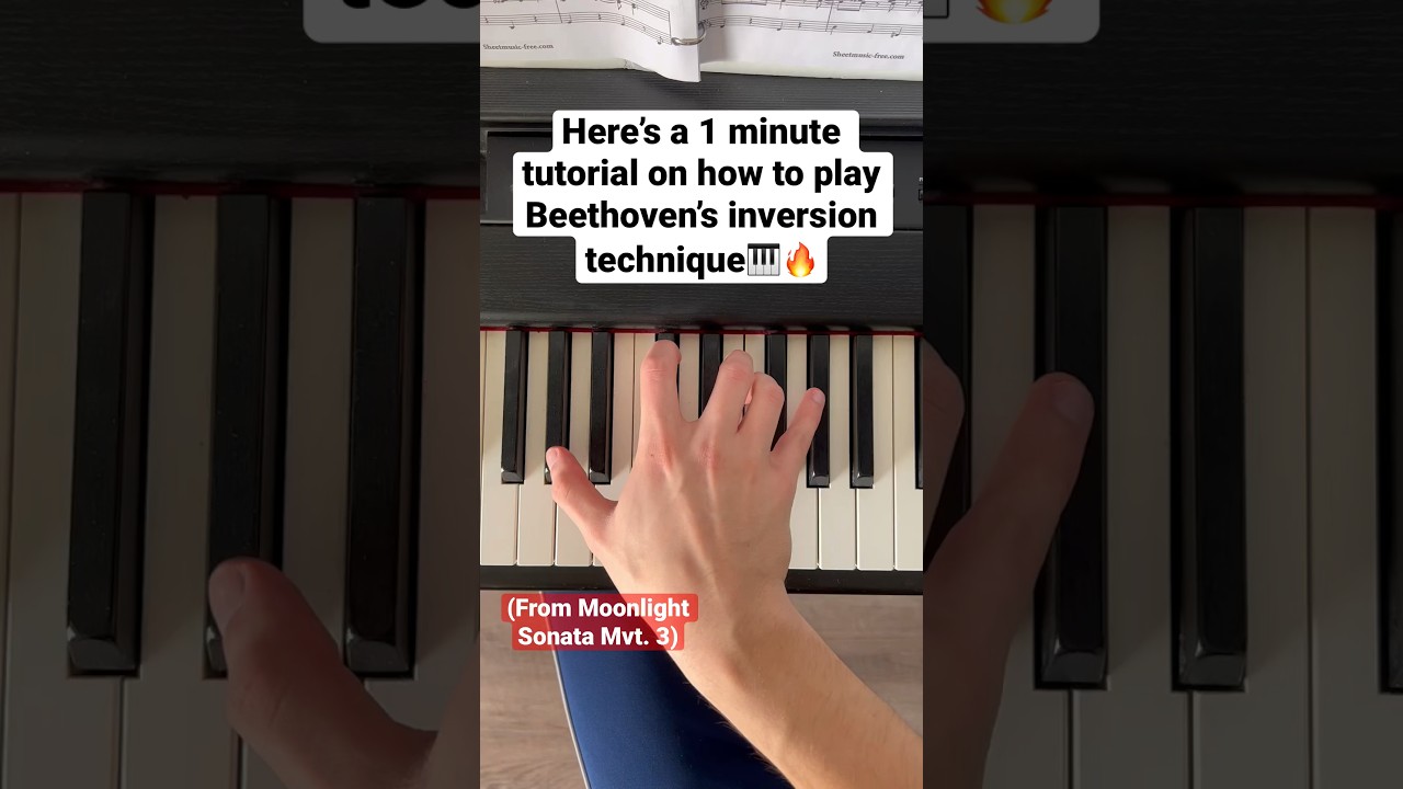 Как играть Лунную сонату Бетховена, 3-ю часть. Техника обращения #moonlightsonata #beethoven