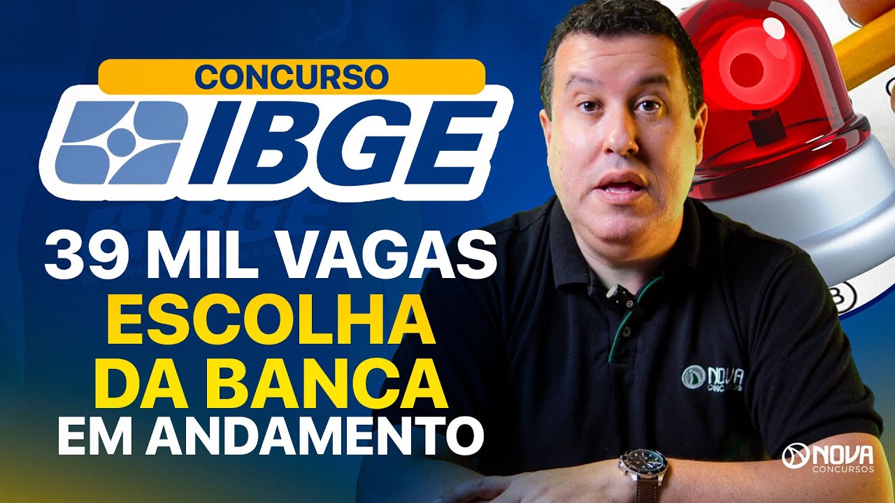 🚨EDITAL IBGE 2026: BANCA EM ESCOLHA E 39 MIL VAGAS TEMPOR&Aacute;RIAS CONFIRMADAS!
